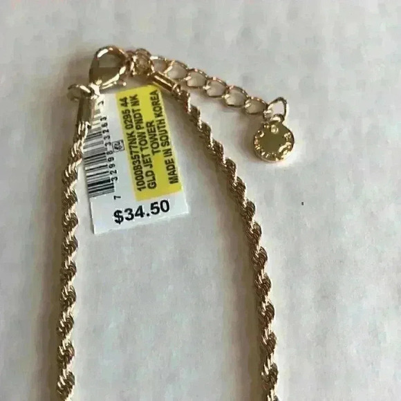 Charter Club new gold tone crystal cluster… - Picture 4 of 8